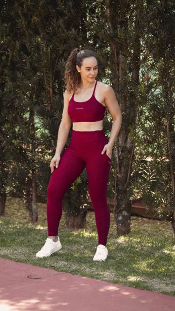 Calça legging de Cirre com bolso diagonal